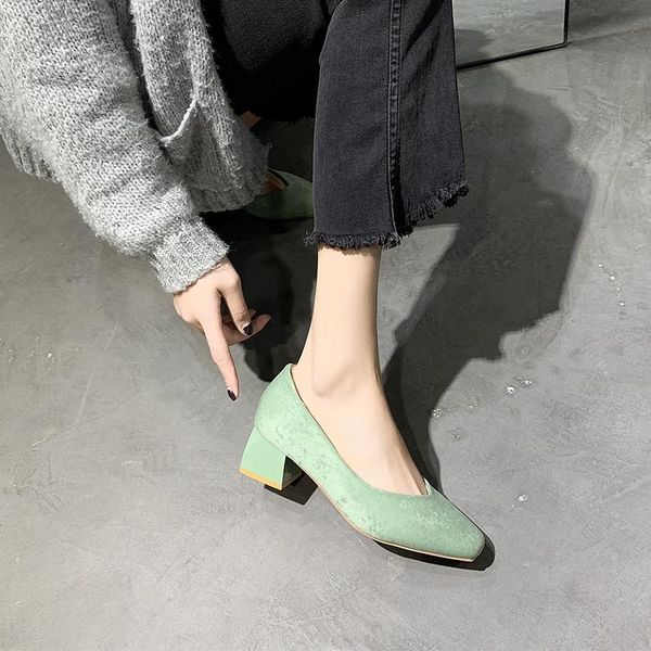 dress shoes 5 cm mid heel women fashion thick square toe pumps ladies office high heels 2021, Black
dress shoes 5 cm mid heel women fashion thick square toe pumps ladies office high heels 2021, Black