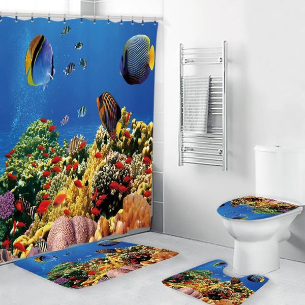 ocean animal waterproof bathroom shower curtains non-slip rugs toilet lid cover set bath mat
ocean animal waterproof bathroom shower curtains non-slip rugs toilet lid cover set bath mat