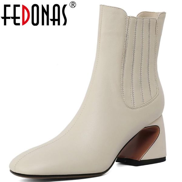boots fedonas female ankle for women with heels genuine leather winter shoes woman office lady party, Black
boots fedonas female ankle for women with heels genuine leather winter shoes woman office lady party, Black