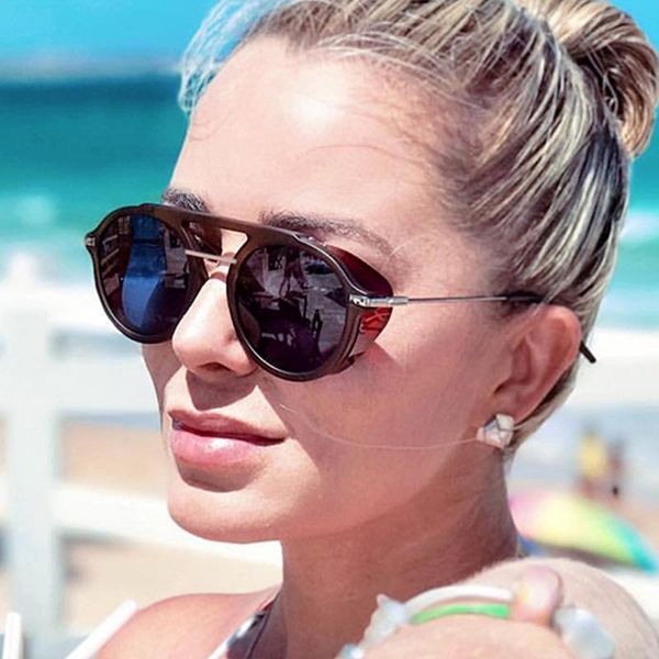 sunglasses 2021 vintage steampunk men round sun glasses women brand designer circle uv400, White;black
sunglasses 2021 vintage steampunk men round sun glasses women brand designer circle uv400, White;black