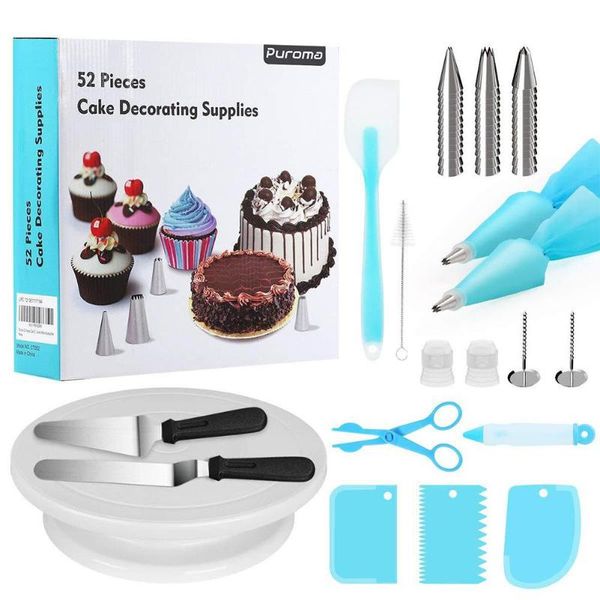 baking & pastry tools 52pcs/set cake flower mouth turntable set nozzle bag converter kitchen dessert tool decorating gift
baking & pastry tools 52pcs/set cake flower mouth turntable set nozzle bag converter kitchen dessert tool decorating gift