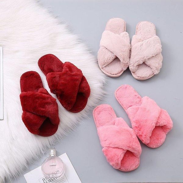 plus size winter women house slippers faux fur warm flat shoes female slip on home furry ladies 36-43 wholesale, Black
plus size winter women house slippers faux fur warm flat shoes female slip on home furry ladies 36-43 wholesale, Black