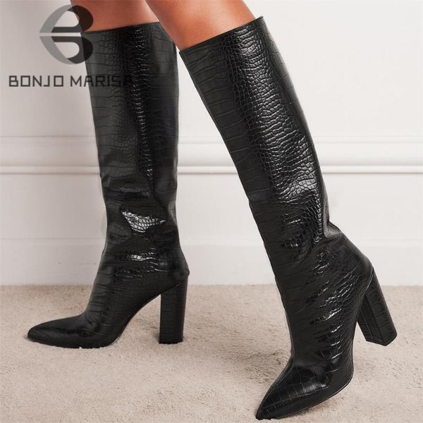boots bonjomarisa ins mid calf long for women high heels fashion brand autumn designer casual shoes woman, Black
boots bonjomarisa ins mid calf long for women high heels fashion brand autumn designer casual shoes woman, Black