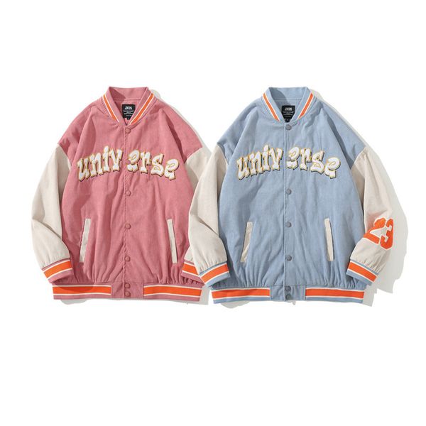 21 men's spring and autumn street trend hip hop contrast color letter embroidered baseball et loose couple et, Black;brown
21 men's spring and autumn street trend hip hop contrast color letter embroidered baseball et loose couple et, Black;brown