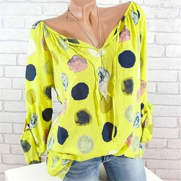 women's blouses & shirts polka dot blouse women fashion plus size long sleeve v-neck pullover shirt blusas elegantes loose, White
women's blouses & shirts polka dot blouse women fashion plus size long sleeve v-neck pullover shirt blusas elegantes loose, White