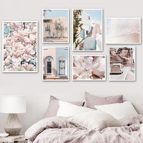 paintings pink flower beach house door car travel wall art canvas painting nordic posters and prints pictures for living room decor
paintings pink flower beach house door car travel wall art canvas painting nordic posters and prints pictures for living room decor