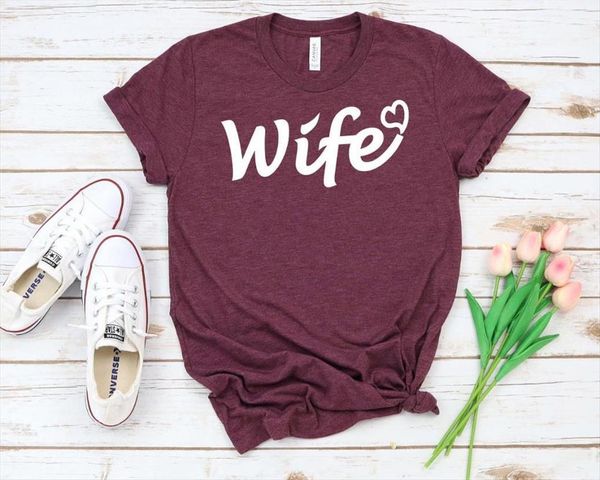 wife love heart print women t shirts cotton casual funny 90s lady yong girl drop ship s 877, White
wife love heart print women t shirts cotton casual funny 90s lady yong girl drop ship s 877, White