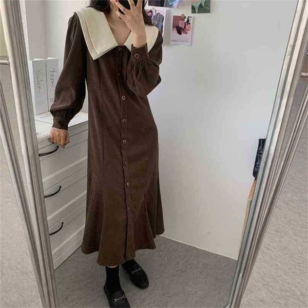 chic feminine color-hit mermaid arrival elegance brief slim autumn corduroy long dresses 210525, Black;gray
chic feminine color-hit mermaid arrival elegance brief slim autumn corduroy long dresses 210525, Black;gray