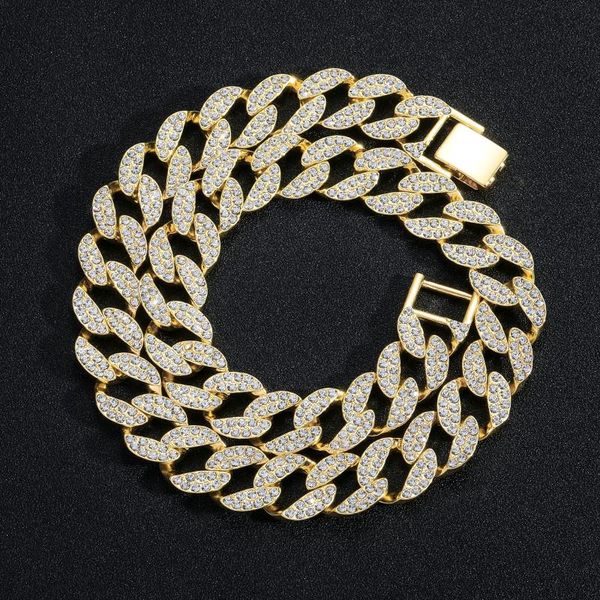 chains men's hip hop 15mm studded cuban chain personality trendy accessories, Silver
chains men's hip hop 15mm studded cuban chain personality trendy accessories, Silver