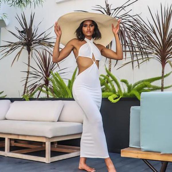 casual dresses 2021 design women close-fitting hollow out halter dress fashion solid neck sleeveless backless long white/ yellow, Black;gray
casual dresses 2021 design women close-fitting hollow out halter dress fashion solid neck sleeveless backless long white/ yellow, Black;gray