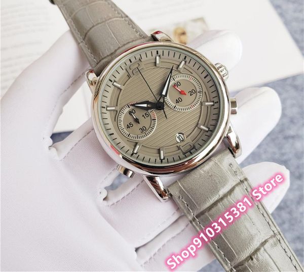 wristwatches fashion brand multi-function quartz wristwatch waterproof stainless steel sport watches male grey leather clock 44mm, Slivery;brown
wristwatches fashion brand multi-function quartz wristwatch waterproof stainless steel sport watches male grey leather clock 44mm, Slivery;brown
