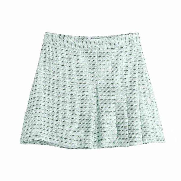 woman summer women's casual all-match fresh green texture wide pleated high waist skirt 210531, Black
woman summer women's casual all-match fresh green texture wide pleated high waist skirt 210531, Black