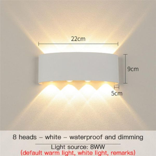 wall lamp led modern aluminum upper and lower indoor/outdoor 3000k for corridor bedroom bathroom porch living room
wall lamp led modern aluminum upper and lower indoor/outdoor 3000k for corridor bedroom bathroom porch living room