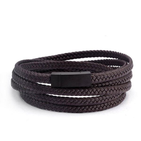 tennis 60cm size smooth frosted brand design wrap leather bracelets rope chain link braided men women charm fashion, Golden;silver
tennis 60cm size smooth frosted brand design wrap leather bracelets rope chain link braided men women charm fashion, Golden;silver