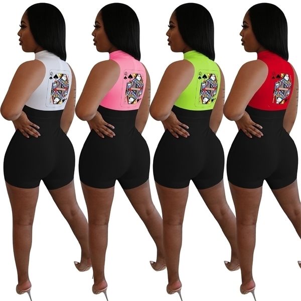 solid-color poker spades q print summer women jumpsuit european and american style model casual fashion, Black;white
solid-color poker spades q print summer women jumpsuit european and american style model casual fashion, Black;white
