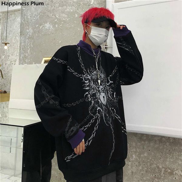 turtleneck plus velet pullover sweatshirt contrast color patchwork jumper harajuku print long sleeve hoodies women's & sweatshirts, Black
turtleneck plus velet pullover sweatshirt contrast color patchwork jumper harajuku print long sleeve hoodies women's & sweatshirts, Black