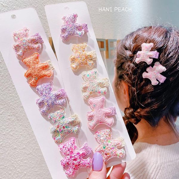 hair accessories 2pcs/set girls sequin bear clips shiny fabric duckbill kids sweecandy color children hairpin, Slivery;white
hair accessories 2pcs/set girls sequin bear clips shiny fabric duckbill kids sweecandy color children hairpin, Slivery;white