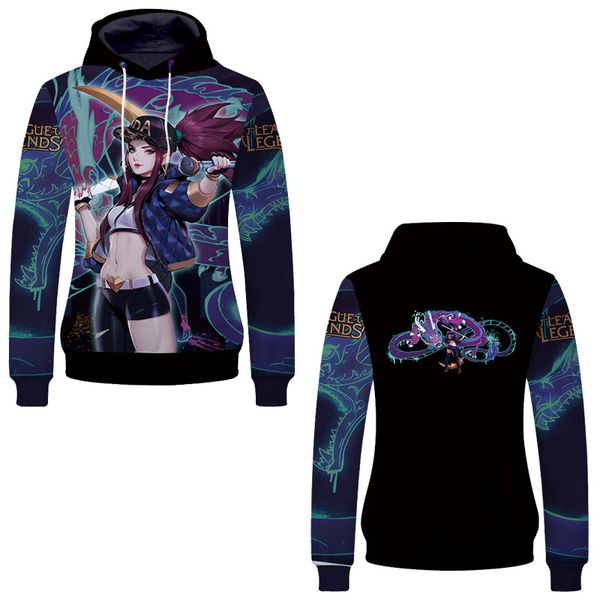 game league of legends goddess pattern 3d printing hoodie lol sweater men's women's fashion harajuku hip hop pullover loose and co, Black
game league of legends goddess pattern 3d printing hoodie lol sweater men's women's fashion harajuku hip hop pullover loose and co, Black