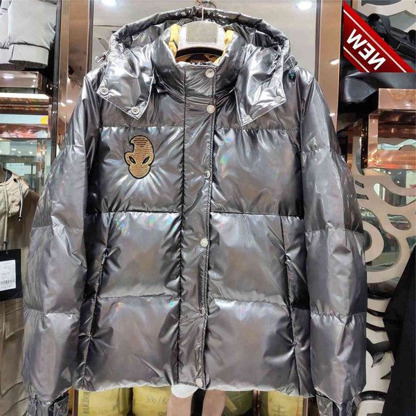 2021 winter personality glossy down jacket men's hooded casual coat white duck eider outerwear, Black
2021 winter personality glossy down jacket men's hooded casual coat white duck eider outerwear, Black