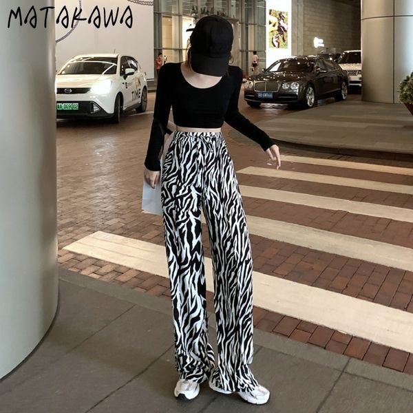 matakawa drape wide leg pants casual pants women's spring woman pants high waist loose all-match trousers 210513, Black;white
matakawa drape wide leg pants casual pants women's spring woman pants high waist loose all-match trousers 210513, Black;white
