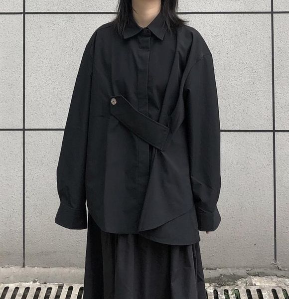 women's blouses & shirts korean style fashion women blouse harajuku streetwear goth casual vintage punk long sleeve black button up 20, White
women's blouses & shirts korean style fashion women blouse harajuku streetwear goth casual vintage punk long sleeve black button up 20, White
