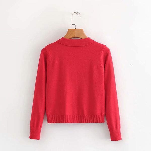 sweaters red lapel women's cardigan embroidered daisy loose knit harajuku korean sweet western chic female sweater, White;black
sweaters red lapel women's cardigan embroidered daisy loose knit harajuku korean sweet western chic female sweater, White;black