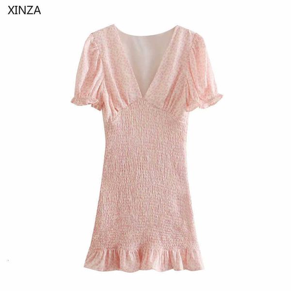 casual dresses women summer textured print pink short puff sleeve ruffle elegant party woman elastic ruching mini 7syj, Black;gray
casual dresses women summer textured print pink short puff sleeve ruffle elegant party woman elastic ruching mini 7syj, Black;gray