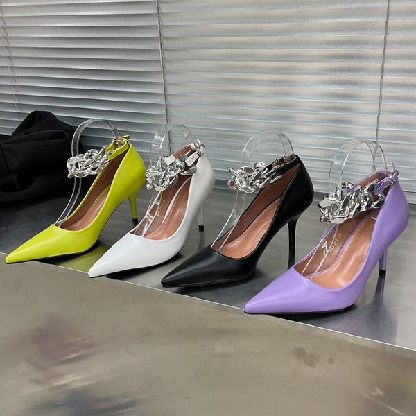 candy color women pumps pointed toe big chain ankle strap design heel ladies shoes stiletto high wedding dress, Black
candy color women pumps pointed toe big chain ankle strap design heel ladies shoes stiletto high wedding dress, Black