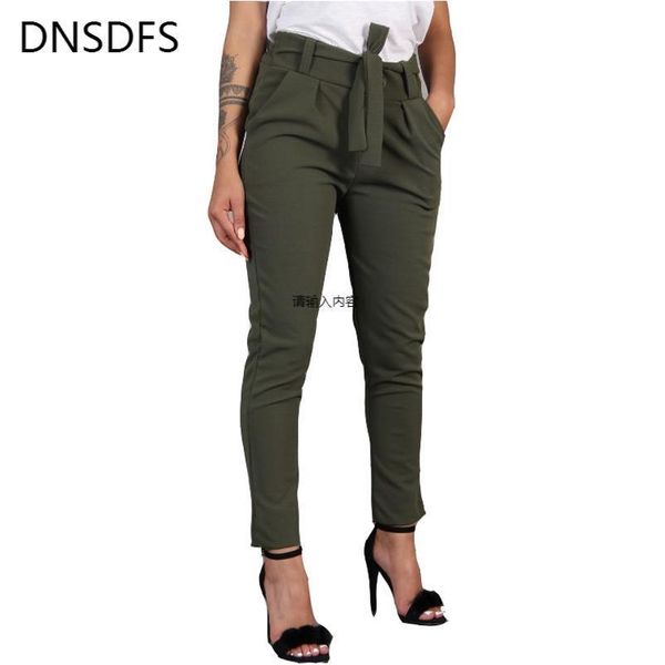 harajuku slim pencil trousers womens pants spring autumn long khaki green black casual belt fashion office, Black;white 
harajuku slim pencil trousers womens pants spring autumn long khaki green black casual belt fashion office, Black;white