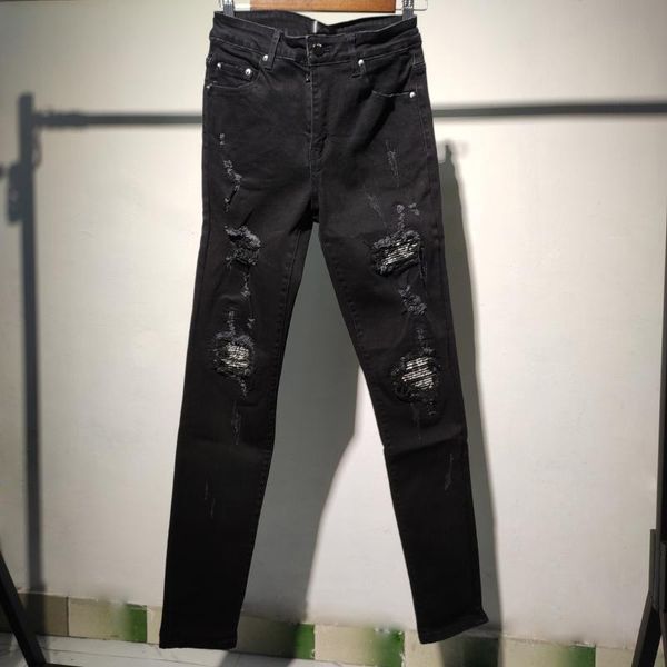 men's jeans 2021 plus size punk rock men jean black ripped casual pleated patchwork destroyed strechy skinny for, Blue
men's jeans 2021 plus size punk rock men jean black ripped casual pleated patchwork destroyed strechy skinny for, Blue