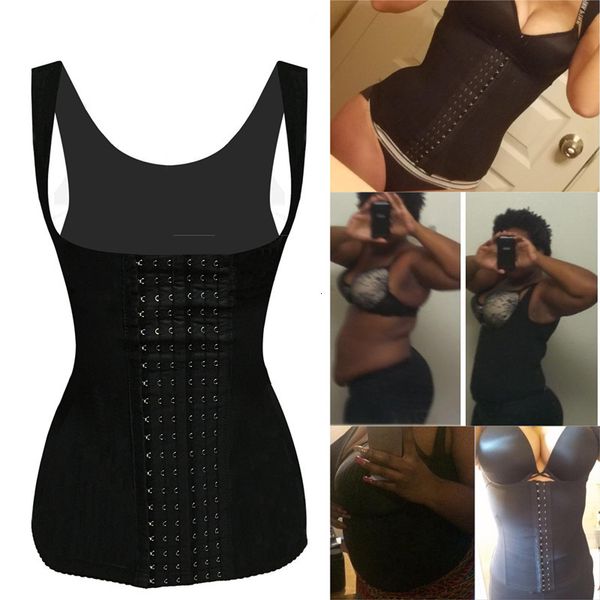 women's shapers vest waist trainer corset body slimming modeling strap belt, Black;white
women's shapers vest waist trainer corset body slimming modeling strap belt, Black;white