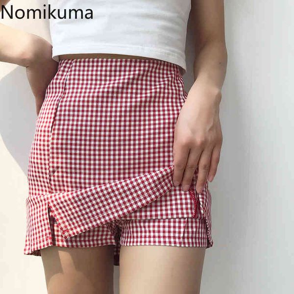 nomikuma jupe vintage plaid mini skirt women split design casual retro a line high waist skirts female fashion falda mujer 210514, Black
nomikuma jupe vintage plaid mini skirt women split design casual retro a line high waist skirts female fashion falda mujer 210514, Black