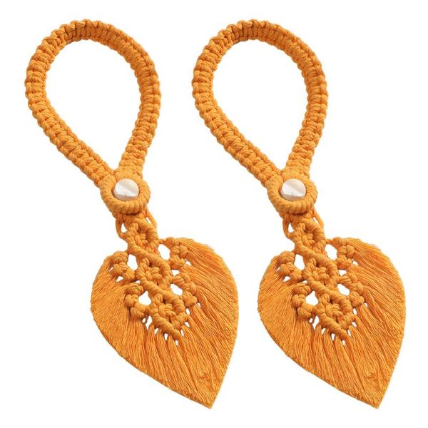 curtain & drapes 2pcs exquisite bohemian woven tie wood bead tassel leaf tieback
curtain & drapes 2pcs exquisite bohemian woven tie wood bead tassel leaf tieback