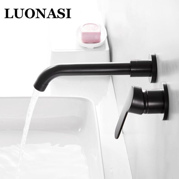 

bathroom sink faucets wholesale and retail modern wall-mount mixer tap faucet swivel wall spout bath with single lever basin