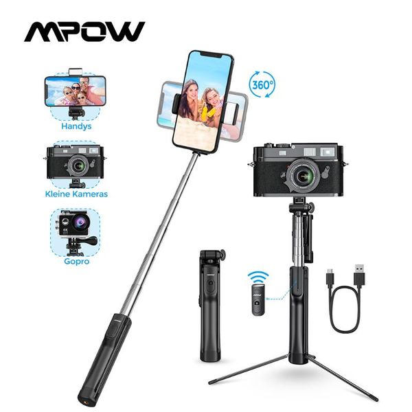 selfie monopods mpow 168ab 3 in 1 stick tripod, extendable with wireless bluetooth remote control for ios android
selfie monopods mpow 168ab 3 in 1 stick tripod, extendable with wireless bluetooth remote control for ios android