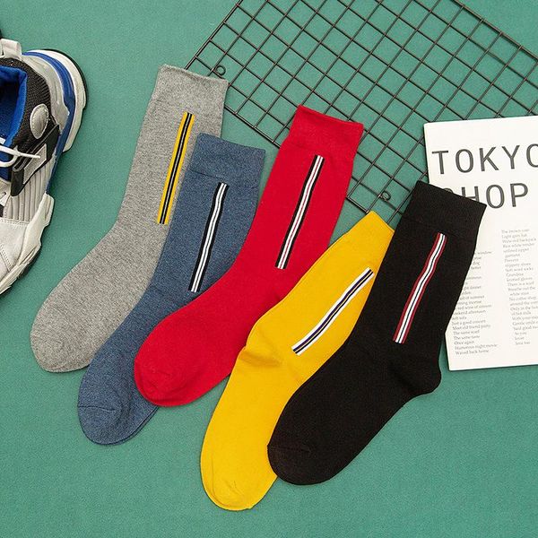 men's socks solid vertical men casual sports middle tube cute cotton retro soft absorb sweat breathable spring autumn mujers, Black
men's socks solid vertical men casual sports middle tube cute cotton retro soft absorb sweat breathable spring autumn mujers, Black
