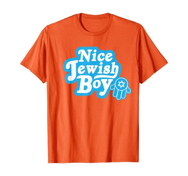 nice jewish boy t-shirt, White;black