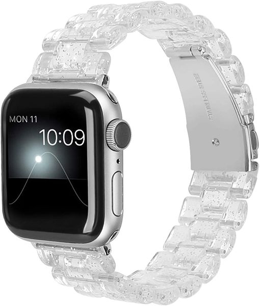 new design bling resin clear transparent watch strap suitable for apple watch band series 7 6 5 4 3 2 1, Black;brown
new design bling resin clear transparent watch strap suitable for apple watch band series 7 6 5 4 3 2 1, Black;brown