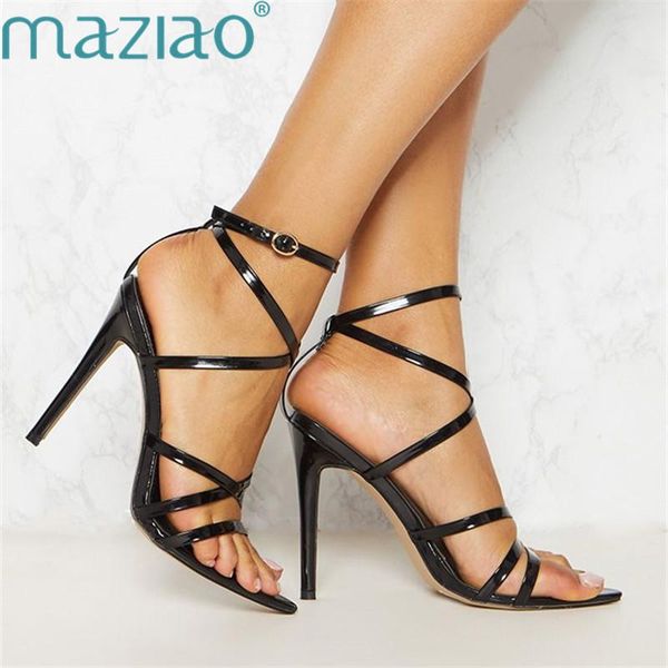 summer sandal cross straps open toe roman shoes party super high heel woman sandals leather maziao, Black
summer sandal cross straps open toe roman shoes party super high heel woman sandals leather maziao, Black