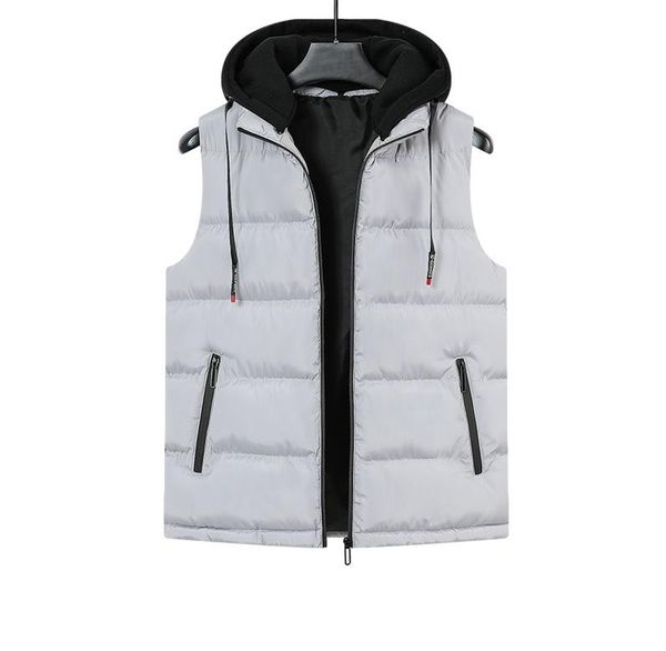 men's vests vest men jacket 2021 autumn winter casual waistcoat sleeveless jackets woih hooded warm mens down, Black;white
men's vests vest men jacket 2021 autumn winter casual waistcoat sleeveless jackets woih hooded warm mens down, Black;white