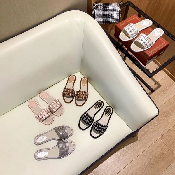 2021 new r. c woven diamond fairy flat slippers with high silk and leather ysj, Black
2021 new r. c woven diamond fairy flat slippers with high silk and leather ysj, Black