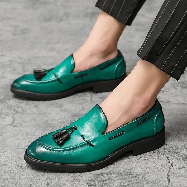 dress shoes cimim brand leather formal italian design men big size 46 vintage business breathable loafers blue slip-on wedding, Black
dress shoes cimim brand leather formal italian design men big size 46 vintage business breathable loafers blue slip-on wedding, Black