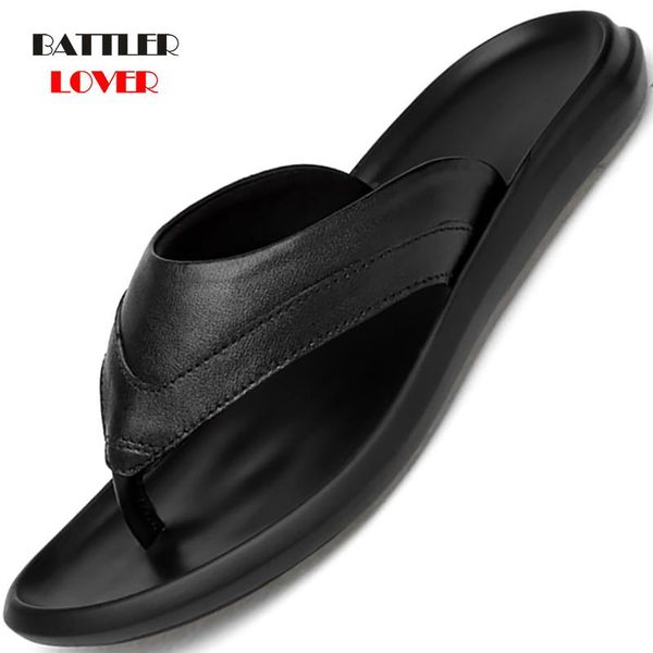 slippers genuine cow leather flip flops for men 2021 hip hop male non-slip summer beach rome sandals hombre outside street shoes, Black
slippers genuine cow leather flip flops for men 2021 hip hop male non-slip summer beach rome sandals hombre outside street shoes, Black