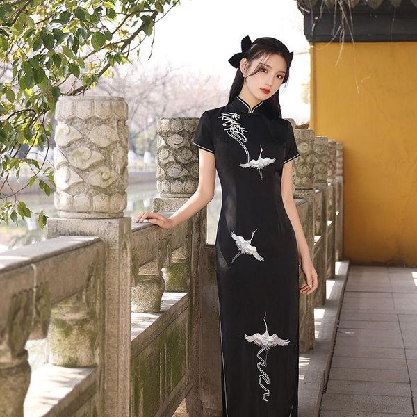 long cheongsam dress female qipao bride vintage wedding evening gown oriental style dresses elegant women traditional clothing ethnic, Red
long cheongsam dress female qipao bride vintage wedding evening gown oriental style dresses elegant women traditional clothing ethnic, Red