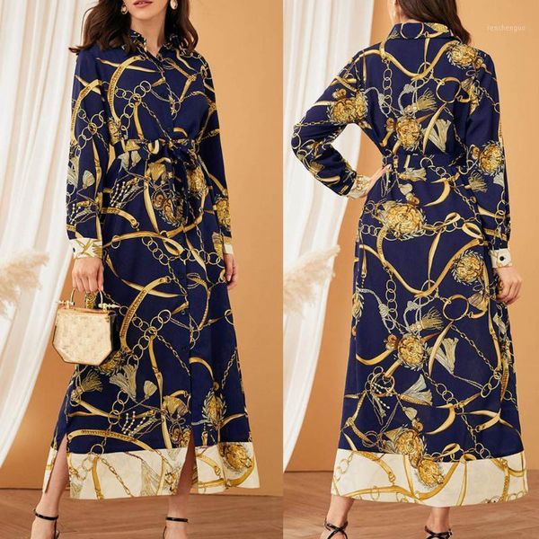 fashion women stand collar chain print single breasted belt irregular long dress straight summer lightweight 2021 casual dresses, Black;gray
fashion women stand collar chain print single breasted belt irregular long dress straight summer lightweight 2021 casual dresses, Black;gray