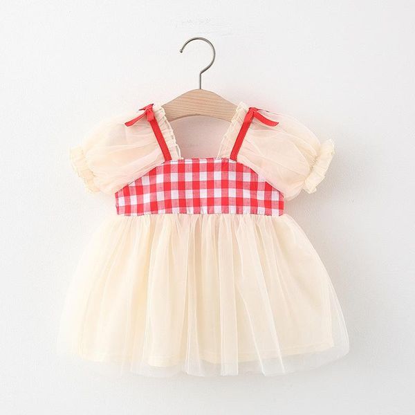 girl's dresses melario baby girls dress cute summer toddler princess plaid lace mesh girl outfit infant clothes, Red;yellow
girl's dresses melario baby girls dress cute summer toddler princess plaid lace mesh girl outfit infant clothes, Red;yellow