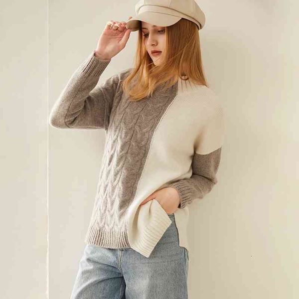 women's two piece pants autumn/winter 2021 fashion 100% pure cashmere turtleneck sweater twist, White
women's two piece pants autumn/winter 2021 fashion 100% pure cashmere turtleneck sweater twist, White