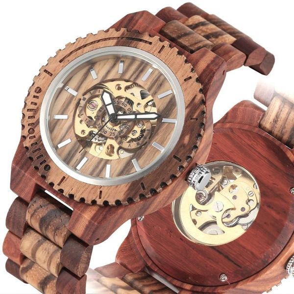wristwatches luxury men's bamboo watch automatic mechanical wristwatch retro skeleton watches nature wood band wooden bracelet gift mad, Slivery;brown
wristwatches luxury men's bamboo watch automatic mechanical wristwatch retro skeleton watches nature wood band wooden bracelet gift mad, Slivery;brown
