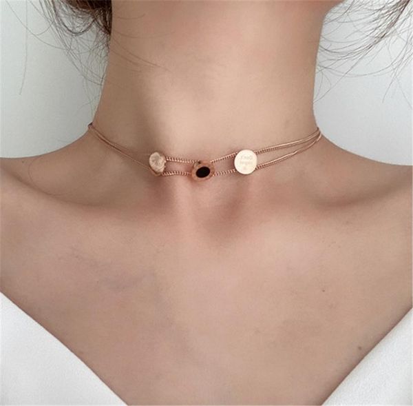 circle roman numeral double necklace female clavicle chain titanium steel jewelry pendant necklaces, Silver
circle roman numeral double necklace female clavicle chain titanium steel jewelry pendant necklaces, Silver