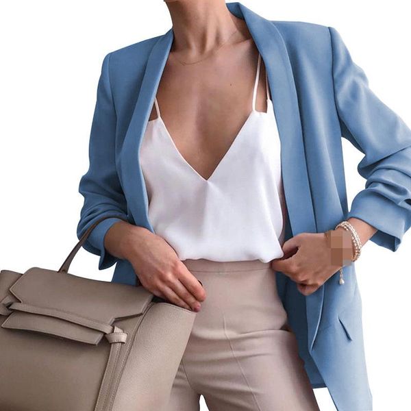 women's suits & blazers british style solid casual jacket slim spring elegant office lady notched long sleeve blazer coat loose cardiga, White;black
women's suits & blazers british style solid casual jacket slim spring elegant office lady notched long sleeve blazer coat loose cardiga, White;black